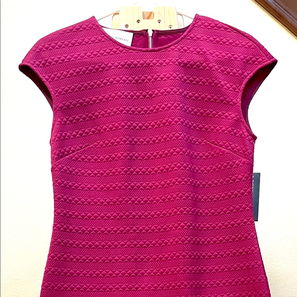 BRAND NEW!! Burgundy dress with back zipper.
